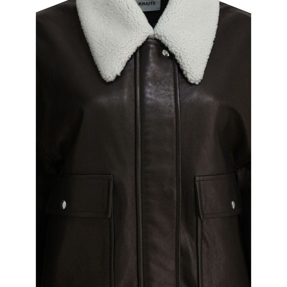 Khaite Women "Shellar" Leather Jacket - Picture 3 of 4